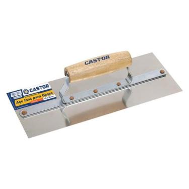 Imagem de Desempenadeira aço lisa 12x30 para gesso 222 Castor