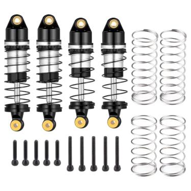 Imagem de MORFUM RC Aluminum Alloy Front & Rear Oil Shock Absorber RC Shock Absorber Damper Set for Losi 1/24 Micro-B 2WD Buggy RTR-LOS00007 Upgrade Replacement Part