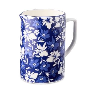 Imagem de Certified International Jarra Madison - 19 x 11 cm, 1,871 g, porcelana premium, design floral azul e branco - perfeito para servir bebidas ou uso decorativo, multicolorido
