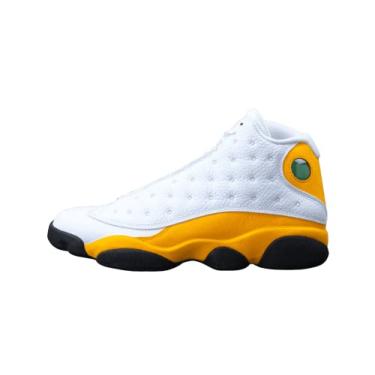 Imagem de Tênis masculino Jordan 13 Retro Del Sol Branco/University Red-Del Sol (414571 167), Branco/University Red-del Sol-b, 10.5