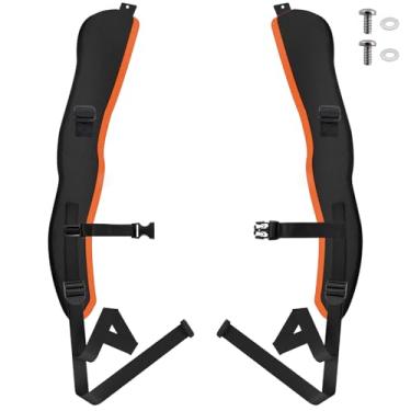 Imagem de Correia de arnês para sopradores de folhas Stihl BR800/BR800x 4283 710 9004 direita e 4283 710 9005 esquerda conjunto de alças de ombro de substituição, arnês de alça com parafuso de fixação (versão