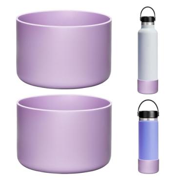 Imagem de Prurex Pacote com 2 capas de silicone para botas | Serve para Hydro Flask boca larga 20/680.4 g, boca padrão 18/21/680.4 g, 680.4 g viagem e 340.2-567.0 g garrafa infantil | base 7-7.2 cm |