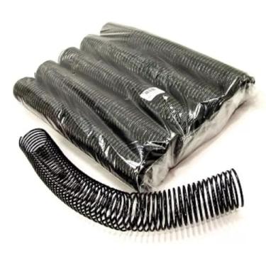 Imagem de Espiral para Encadernação 50mm Pacote com 6 unidades Plaspiral Preto