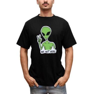 Imagem de Camiseta Masculina ET We Out Here Alien - Bella Store, Preto, GG, Home