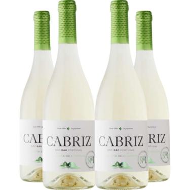 Imagem de Vinho Branco Cabriz Colheita Selecionada Dão 750ml Kit 4 Garrafas
