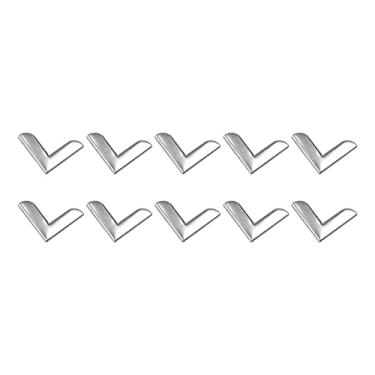 Imagem de METALLIXITY Protetor De Canto Livro (20 Mm/0,79"), 30 Peças, Capa Borda Decorativa Metal - Para Álbum, Menus, Caixa Diário, Tom Prateado