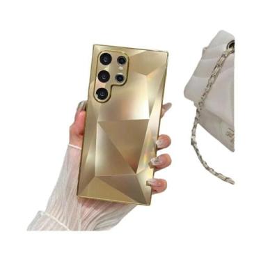Imagem de Capa Fosca com Padrão de Diamante para Samsung Galaxy S22/S23/S24 Ultr