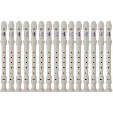 Imagem de Kit 15 Flautas Doce Barroca FL 20B New York