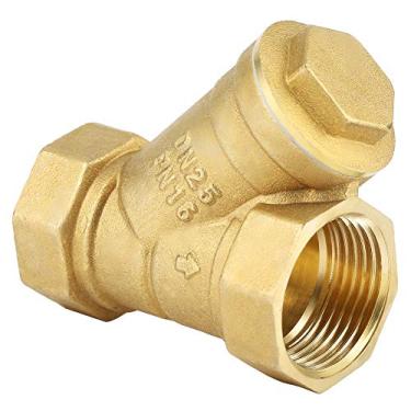 Imagem de lyrlody Conector de Válvula de Filtro de Latão, Filtro de Latão Com Rosqueamento de Alta Precisão 1/2in, de Rosca Fêmea Com Boa Durabilidade e Vida útil Longa, Conveniente para Conectar Tubos ou