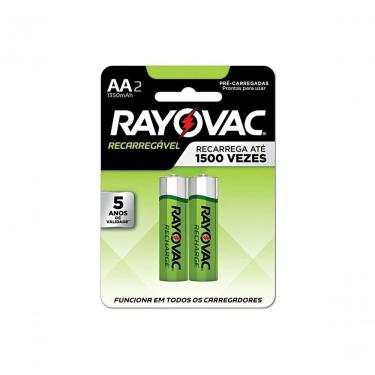 Imagem de Pilha Recarregavel Rayovac Aa Com 2 Unidades