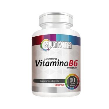 Imagem de Vitamina B6 60 Cápsulas 500mg - 1x Cápsula ao dia - Flora Nativa do Br