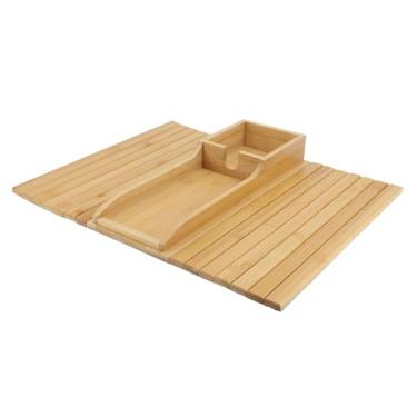 Imagem de Zerodis Bandeja de Braço de sofá, Bandeja de Copo Flexível de Bambusideae para o sofá Poltrona de, Apoio de Braço Não Deslizante para Lanches Remotos, Ideal para Assistir TV