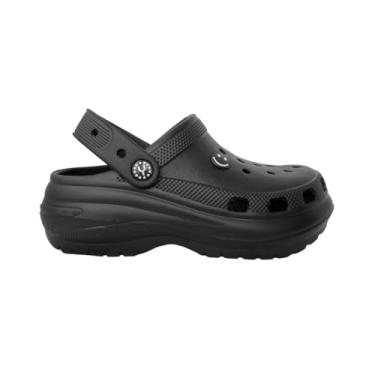 Imagem de Babuche Sandália Plataforma Unissex Massageador 2318 (Preto, BR, Adulto, Numérico, 34)