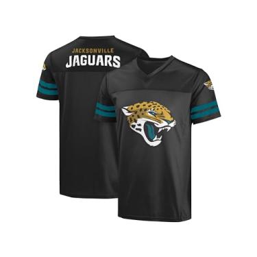 Imagem de FOCO Camiseta masculina NFL oficialmente licenciada com logotipo primário do time Game Day, Jacksonville Jaguars - Preto, M