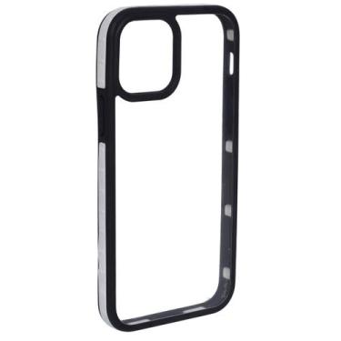 Imagem de Capa Capinha Transparente Borda Compatível Iphone 12/12Pro - Tesla Sto