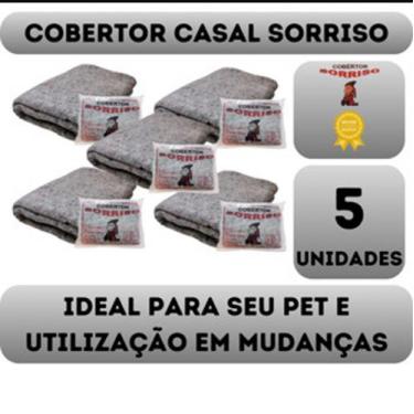 Imagem de Cobertor Fibran Do Brasil Sorriso De 1.9m X 1.7m Kit com 5 uni