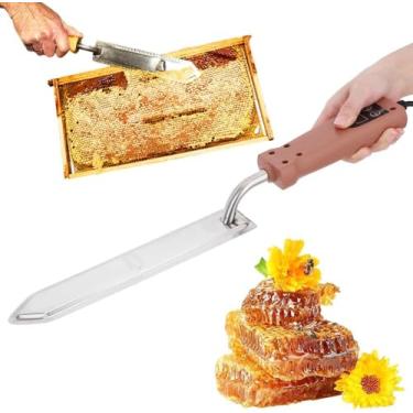 Imagem de Cortador De Mel Elétrico De Aço Inoxidável, Faca Elétrica De Mel Com Controle De Temperatura, Faca Extratora De Mel De Cera, Display Digital, Para Pentes De Mel