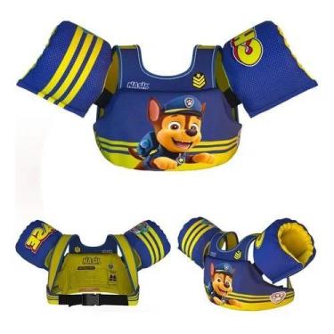 Imagem de Colete Salva Vidas Infantil Boia Piscina Patrulha Canina Chase - Nash