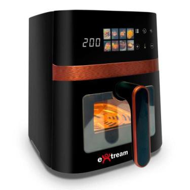 Imagem de Air Fryer Fritadeira Elétrica Digital Extream 5,5L Cobre 220, Preto e 