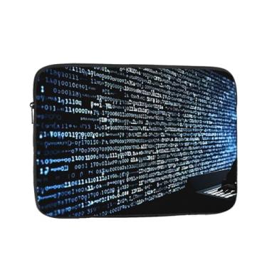Imagem de Capa protetora para notebook com código de programação programador de 15 polegadas à prova de choque, resistente à água, bolsa para computador, bolsa de transporte, bolsa de computador portátil, pasta