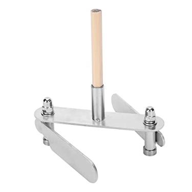 Imagem de YWBL-WH Woodworking Scriber, 60mm Marking Center Finder Localizador de aço inoxidável Scriber Centerline Tool, Scribing