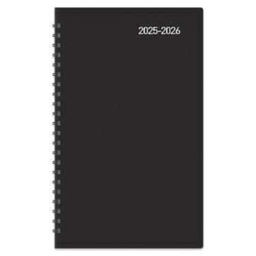 Imagem de Agenda acadêmica semanal/mensal de 14 meses da marca Office Depot 2025-2026, 12,7 cm x 20,3 cm, 30% reciclado, preto, julho de 2025 a agosto de 2026