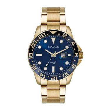 Imagem de Relógio Seculus Dourado Masculino 44210GPSVDA3-Masculino