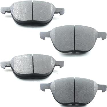 Imagem de GuuYebe Pastilhas de freio dianteiras de cerâmica, para Ford 2004-2018 Focus 2013-2018 Escape 2014 Transit Connect, para Mazda 2006-2015 3 5, para Volvo 2007-2013 C30 S40 C70 V50,1044 D1044 D10444
