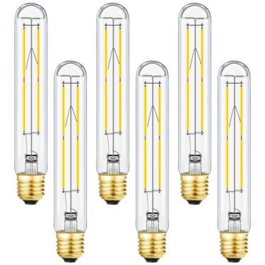 Imagem de Lâmpada LED Leools Dimmable E26 Edison 8W 800LM 4000K, pacote com 6
