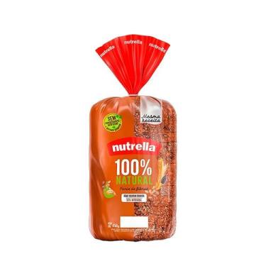 Imagem de Pão Preto de Forma 100% Natural Nutrella  450g