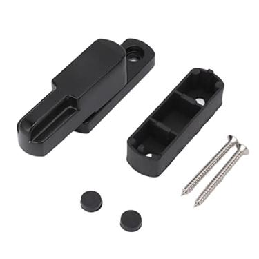 Imagem de Janela Bloqueio T Tipo T Tipo de janela deslizante trava de alta resistência Alumínio Liga de alumínio Bloqueio de segurança para crianças para segurança e anti -roubo Instalação (Preto)