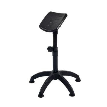 Imagem de Suporte Tripé para Pé de Manicure Altura Regulável Base Estável Antiderrapante Apoio Ergonômico Profissional e Portátil (PRETO)