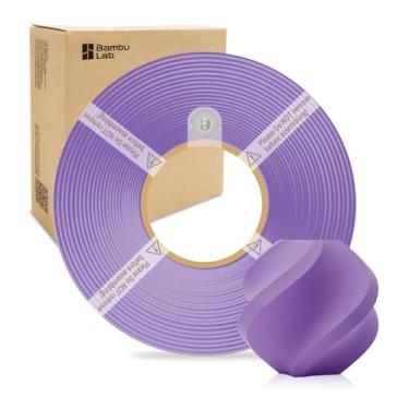 Imagem de Bamboo Lab 1,75 mm PLA Filamento Fosco Impressão de Alta Velocidade com RFID 1KG +/- 0,03 mm Filamento de Impressora 3D Ecológico para Bambu Lab P1P/P1S/X1C/X1/A1/A1 Mini (sem carretel) (Lilac Purple