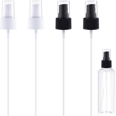 Imagem de Alpinleux 4 peças de tampa de garrafa de spray, substituição de bicos de pulverizador, bomba de pulverizador de névoa fina de plástico para óleo essencial, soluções de limpeza (tamanho da tampa 24/410