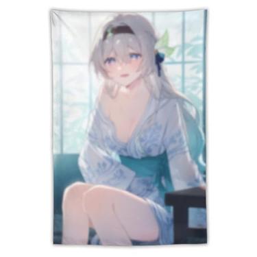 Imagem de LIEGBMEU Sexy Bikini Hot Anime Girl Tapeçaria 101.6 cm x 152.4 cm Interior Exterior Wall Quilt Art Decoração de Tapeçaria Caprichosa, AF143