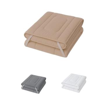 Imagem de Pillow Top Protetor de Colchão 400 Fios Super Macio (Bege, Casal)