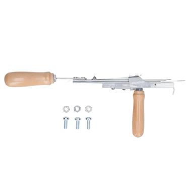 Imagem de Ferramenta de tufting de máquina de armas de tapete manual com alça de madeira de faia Diy Profter Fácil de usar para iniciantes e profissionais criando tapetes de aço inoxidável