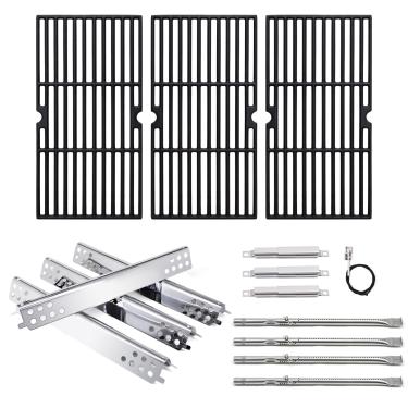 Imagem de Peças de reposição para churrasqueira Charbroil 463344015 Advantage 4 Queimadores, Grelhas e Queimador e Ignitador e Escudo Térmico e Tubos de Transporte para Char-Broil Advantage 463344015 Item