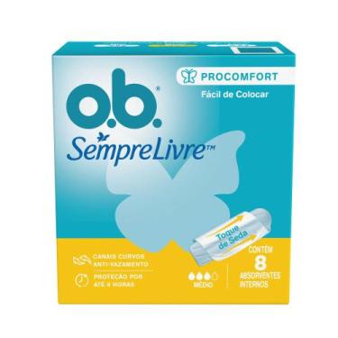 Imagem de Absorvente Ob Interno 8 Unidades Procomfort Médio - Johnson & Johnson,