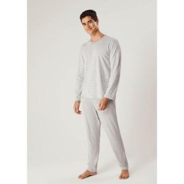 Imagem de Pijama Longo Masculino Em Malha De Algodão - Verde XXG-Feminino