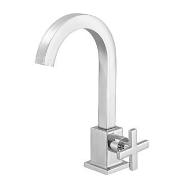 Imagem de Torneira para Lavatório de Bancada com 1/4 de Volta 1190 Linha Athena Cromado Meber