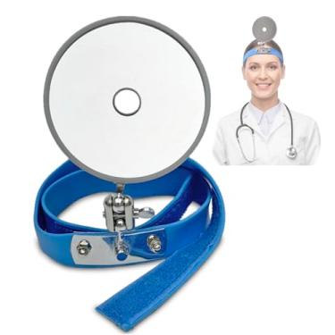 Imagem de Fantasia de médico Dr Head Mirror acessório de fantasia azul Halloween