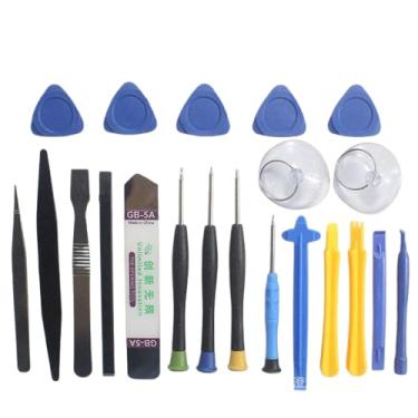 Imagem de Kit de Ferramentas para Manutenção de Celulares e Tablets, 21 Peças, Chaves e Espátulas para iOS e Android