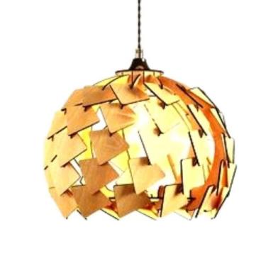 Imagem de Luminária Teto Tipo Pendente Figueira Mdf - Completa Mdf Cru - LENOBRE