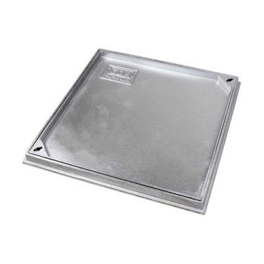 Imagem de Tampa Tampão Chão Alumínio Fundido Simples Rebaixado 50x50cm - GDA Ind