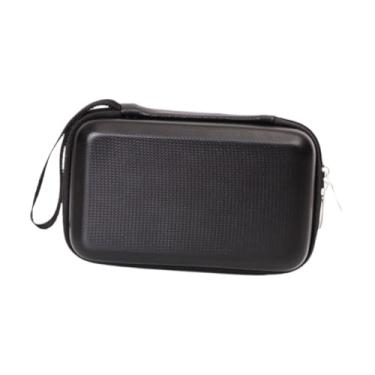 Imagem de WeiLaiKeQi Bolsa para Armazenamento de Cabos de Fone de Ouvido, Bolsa Rígida à Prova de Choque para Cartão SD, Cabos, Preto, Tamanho real