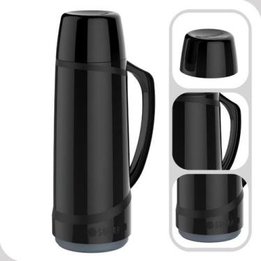 Imagem de Garrafa Termica De 1 Litro Para Agua Chá ou Café Preta - Soprano, 1L, 