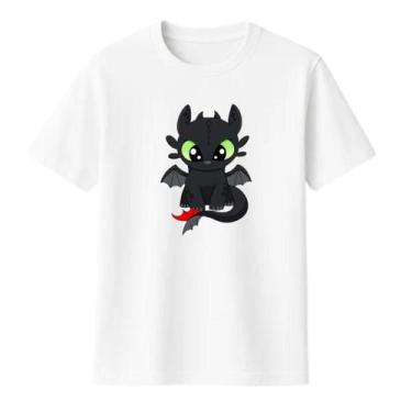 Imagem de Camiseta Como Treinar Seu Dragão Banguela Estampada Manga Curta Algodã