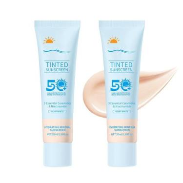 Imagem de Loção de proteção solar Defense SPF 50+ para rosto, 2 unidades em tama