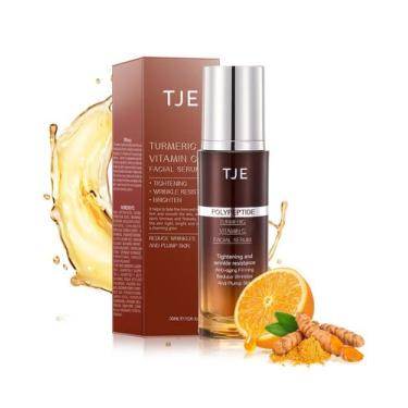 Imagem de Sérum TJE Turmeric Vitamin C 30ml, removedor de manchas escuras, antie